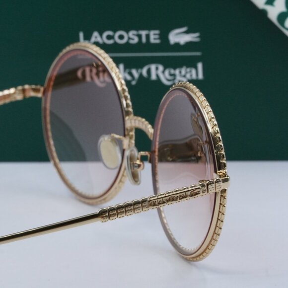 Final Price! Lacoste L252S Ricky Regal 712 Gold Pink Sunglasses - Picture 4 of 9